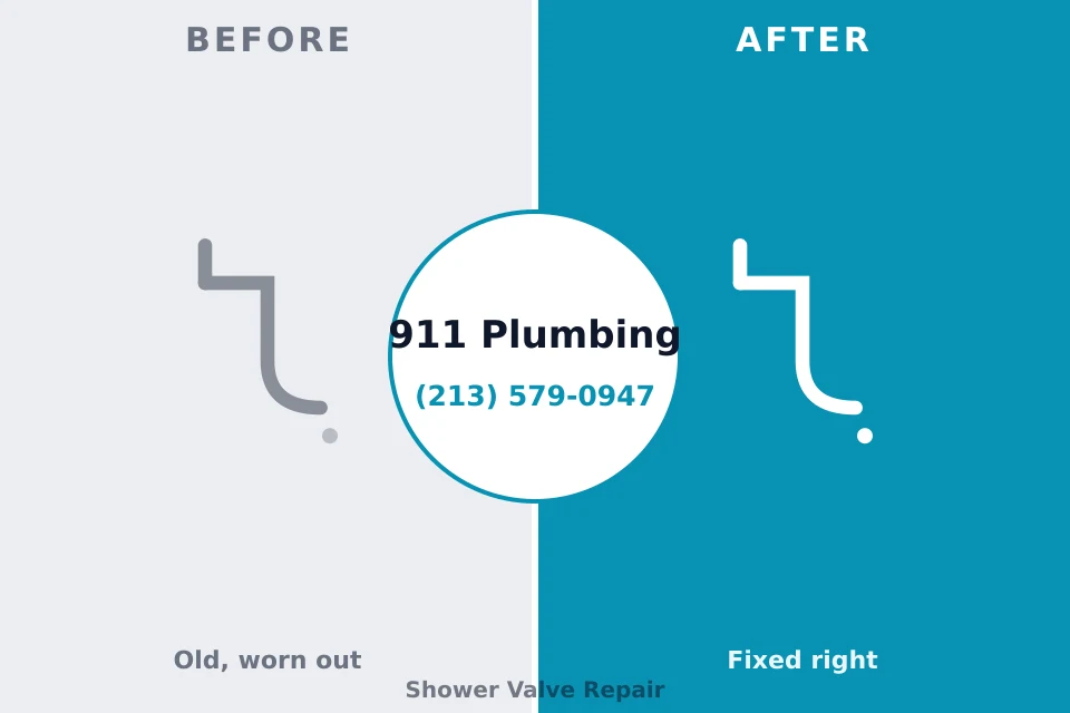 Before and after: plumbing repair Lewisburg, WV